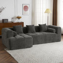 Sectional Free Combined Sofa With 2 Side Pockets by HouseOfZazla