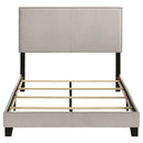 Boyd Upholstered Full Panel Bed Ivory