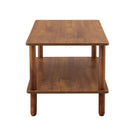 Modern 2 Tier Coffee Table With Open Storage Shelf For Living Room by HouseOfZazla