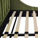 Aspen - Vertical Tufted Modern Headboard Platform Bed Set by HouseOfZazla