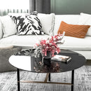 30" Inch Round Tempered Glass Table Top Black Glass 1/4" Inch Thick Round Polished Edge