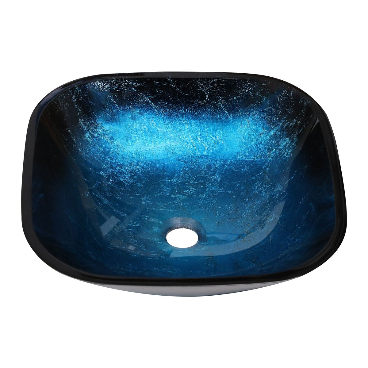 Artistic Vessel Sink With Faucet And Pop Up Drain - Blue, photo 5 of 12