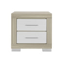 Elsa - 2 Toned Nightstand With Bar Handle And Spacious Drawers by Unique Piece Furniture