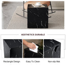 Luxurious Marble Texture Coffee Table Cube Design Elegant Living Room Accent - Black by Unique Piece Furniture