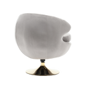 360 Degree Swivel Cuddle Barrel Accent Chairs, Round Armchairs with Wide Upholstered, Fluffy Fabric Chair for Living Room, Bedroom, Office, Waiting Rooms