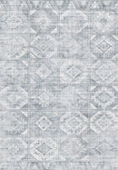 Toucan - 5' X 7' Washable Non - Slip Area Rug - Silver