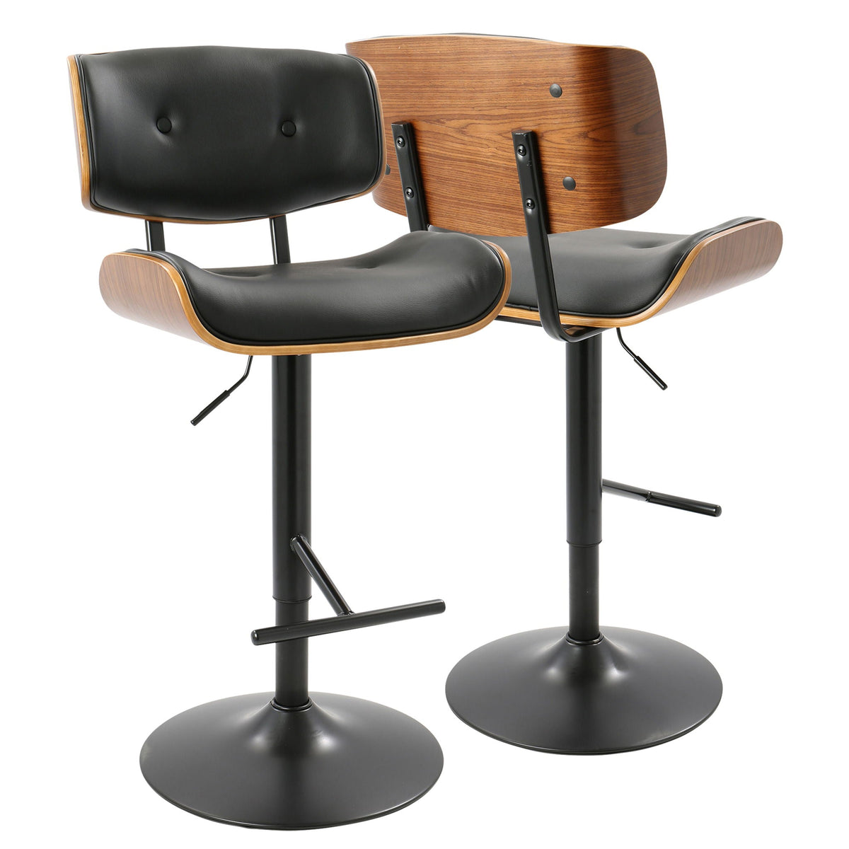 Lombardi - Mid Century Modern Adjustable Barstool, photo 8 of 16