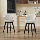 Wing Back Swivel Bar Stools (Set of 2) by HouseOfZazla