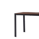 Creative Design Veneered MDF Wood Structure Rectangular Walnut Dining Table - Walnut by HouseOfZazla