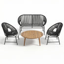 Nusa Outdoor Patio 4-Pcs Chat Set by HouseOfZazla