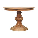 Round Turned Dining Table - Oak by HouseOfZazla