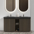 Galan 60" Smoked Oak Bathroom Vanity by HouseOfZazla