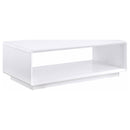 Fletcher - 2 Piece Coffee And End Table Set - Gloss White by HouseOfZazla