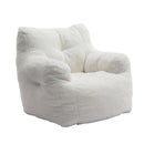 Soft Teddy Fabric Tufted Foam Bean Bag Chair With Teddy Fabric by Unique Piece Furniture