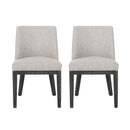 Modern Dining Chair With Durable Fabric Upholstery And Sturdy Wooden Frame (Set of 2) by HouseOfZazla