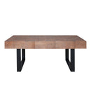 Rectangular Coffee Table With U-Shaped Legs Living Room - Multi