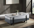Wilkins - High Gloss Coffee Table With Lift Top - Gray / White by Unique Piece Furniture