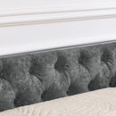 Upholstered Tufted Daybed With 2 Drawers, Waved Arms by HouseOfZazla
