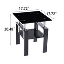 Tempered Glass Table With Storage by HouseOfZazla