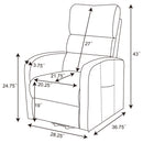 Royston - Upholstered Power Lift Recliner With Remote Comfort - Black