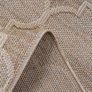 Guros - 6' X 9' Trellis Indoor / Outdoor Area Rug - Cream by HouseOfZazla
