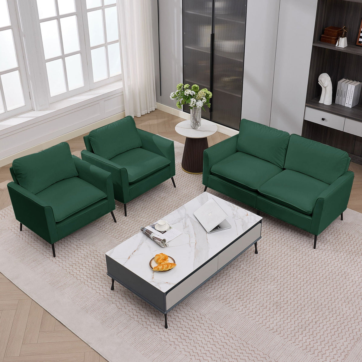 Upholstered Loveseat, For Living Room, photo 18 of 40