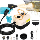 1500W Handheld High Temperature and Pressure Steamer Cleaner with 1200ML Tank 8 Accessories 6 Steam Levels Digital Display Handle Control for Dirt Gre by LJGDeals