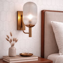 Dewdrop Wall Lamp - Bronze and Clear