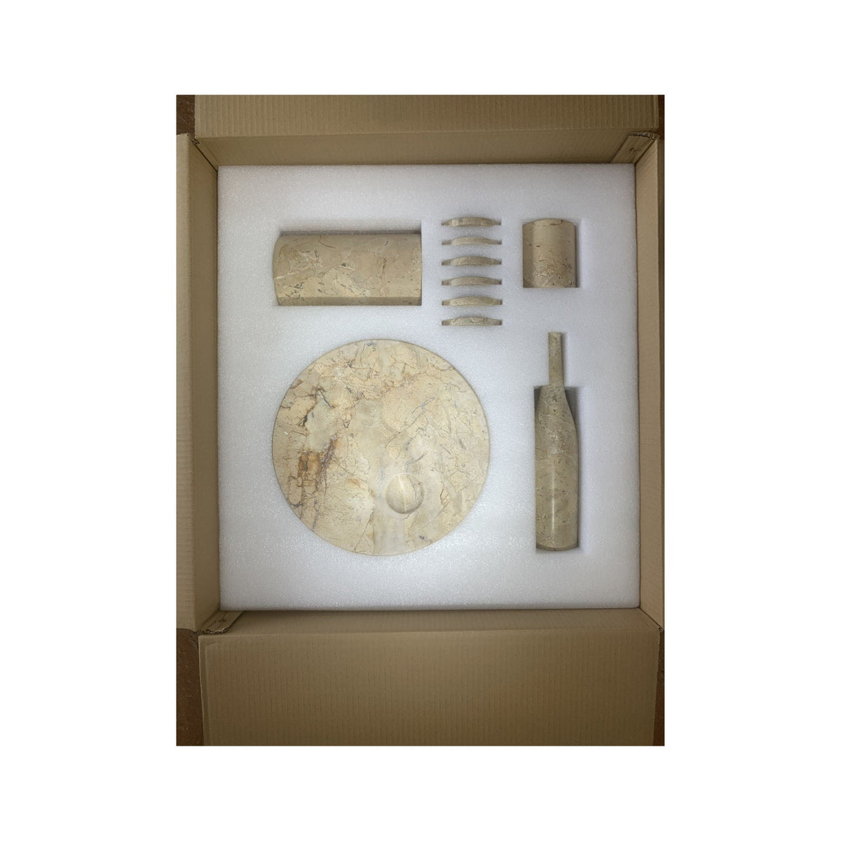 10 Pieces Luxury Natural Marble Dining Room Accessories Set, photo 12 of 33