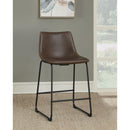Armless Counter Height Stools (Set of 2) - Brown by HouseOfZazla