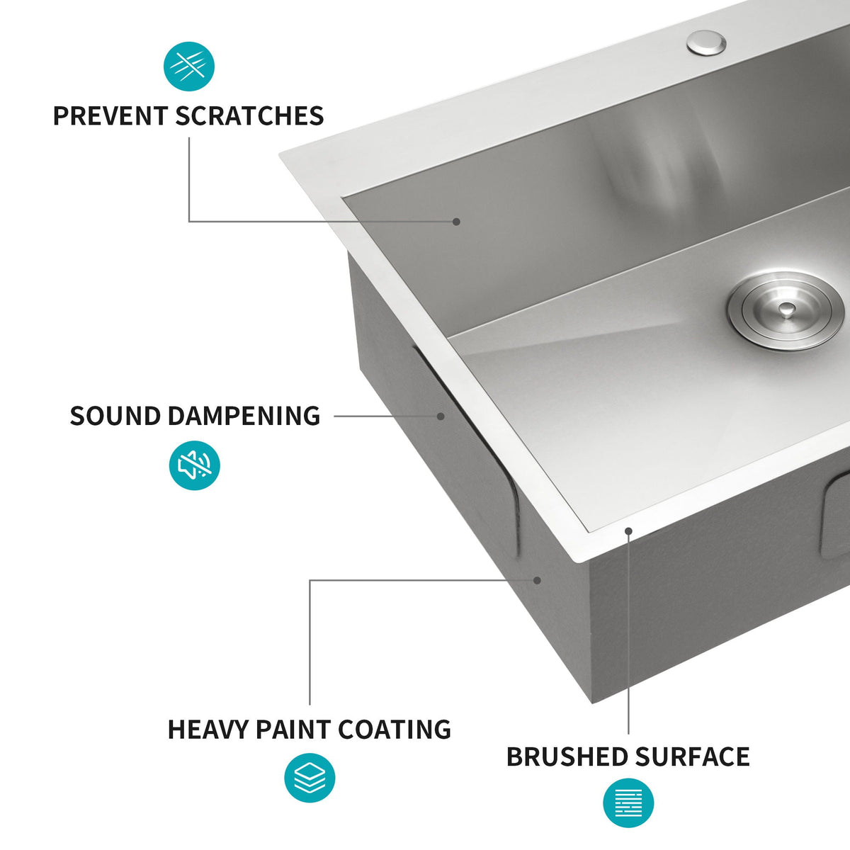 Stainless Steel Drop In Kitchen Sink, Topmount, photo 15 of 40
