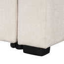 Modern U-Shaped Sectional Sofa Convertible Pull-Out Sofa Bed With USB Ports And Cup Holders by HouseOfZazla