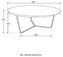 Yaritza Round Mango Wood Coffee Table Natural and Gunmetal