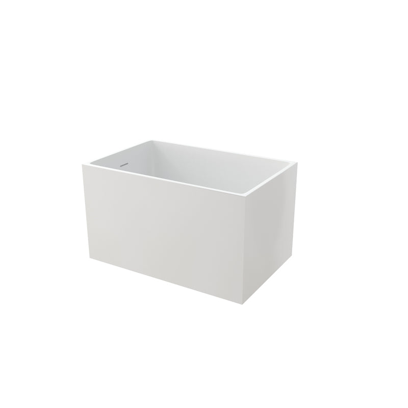 43" Acrylic Freestanding Bath Tub Modern Soaker Tub, photo 2 of 6