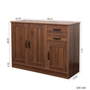 Modern Wood Buffet Sideboard with 2 Doors, 1 Storage & 2 Drawers by HouseOfZazla
