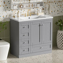 36 Inch Shaker Style Free-Standing Bathroom Vanity Cabinet with Sink by HouseOfZazla