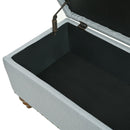 Upholstered Ottoman With Storage And Rivet Trim by Unique Piece Furniture