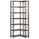7 Tier Corner Bookshelf, Storage Unit For Living Room by HouseOfZazla