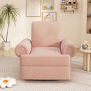 Manual Swivel Recliner Rocker Chair With Adjustable Backrest