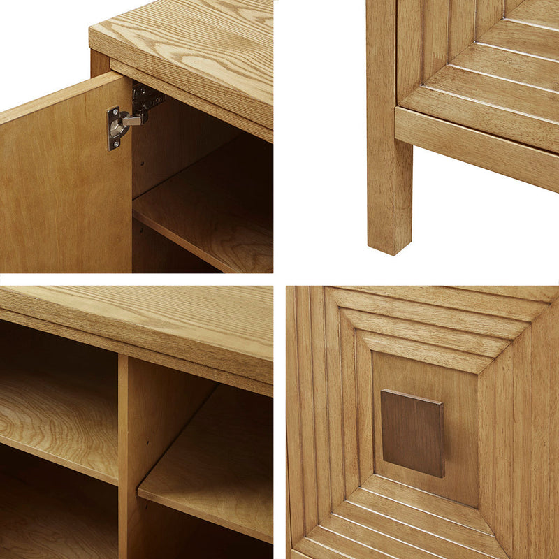 2-Door Accent Cabinet with Adjustable Shelves