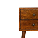 Mini 2 Drawer Nightstand by HouseOfZazla