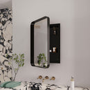 Recessed Metal Framed Medicine Cabinet With Mirror And Adjustable Shelves Wall Mirror With Storage For Bathroom by Unique Piece Furniture