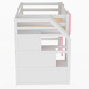 Loft Bed With Storage Staircase And Windows by HouseOfZazla