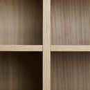 Modern Multi Functional Shoe Storage Bench & Cabinets With Adjustable Shelves - Gray / Natural Wood / White