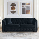 Modern Chesterfield Sofa With Tufted Backrest For Living Room by HouseOfZazla