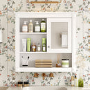 Wall-Mounted Bathroom Cabinet With Mirror And Adjustable Shelves by Unique Piece Furniture