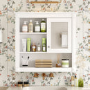 Wall-Mounted Bathroom Cabinet with Mirror and Adjustable Shelves by HouseOfZazla