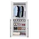 Lee - Free Standing Wardrobe Closet With Adjustable Shoe Shelves by HouseOfZazla