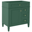 Bathroom Vanity With 2 Drawers And Tip-Out Drawer, Storage Cabinet by HouseOfZazla