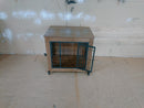 27.2" Dog Crate Furniture with Wheels for Small Dogs